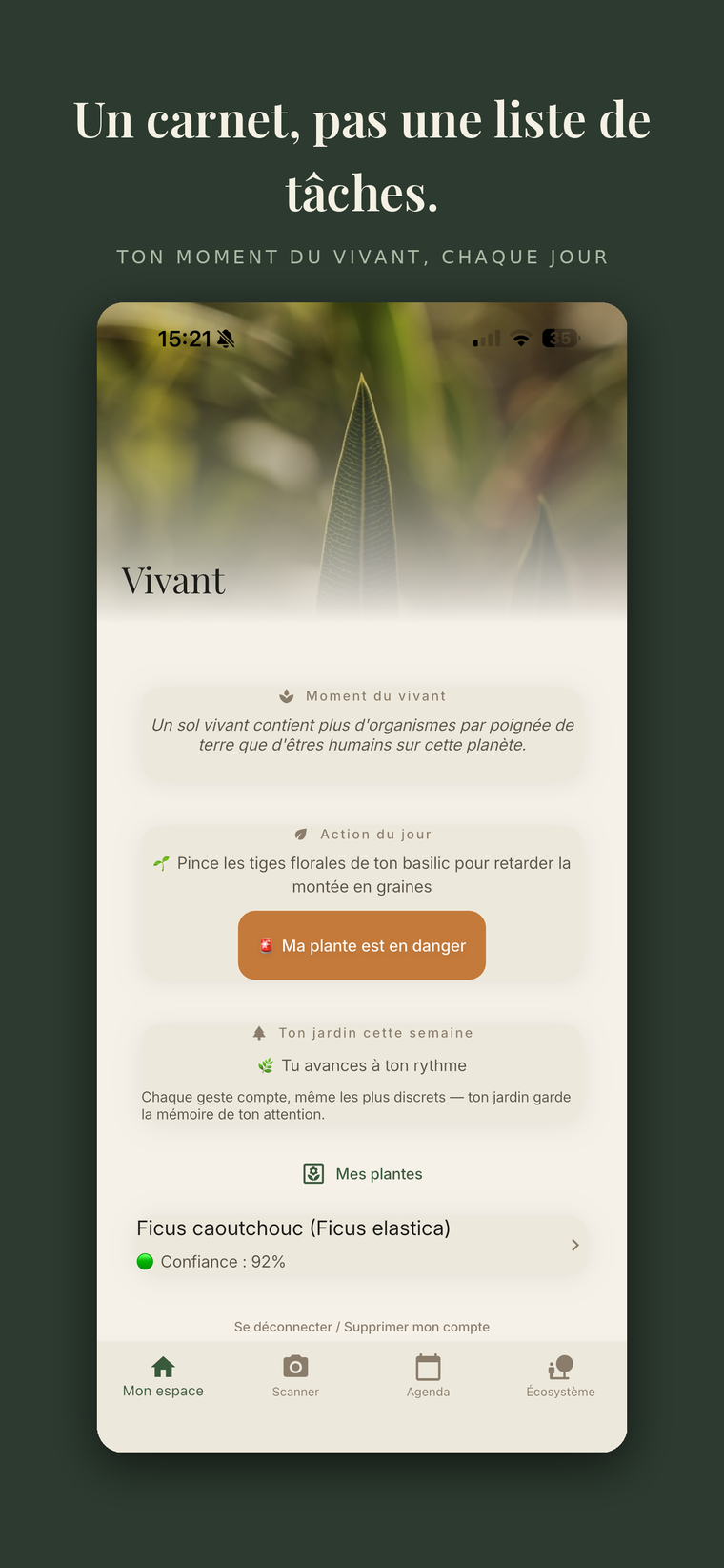 Accueil : ton moment du vivant, chaque jour